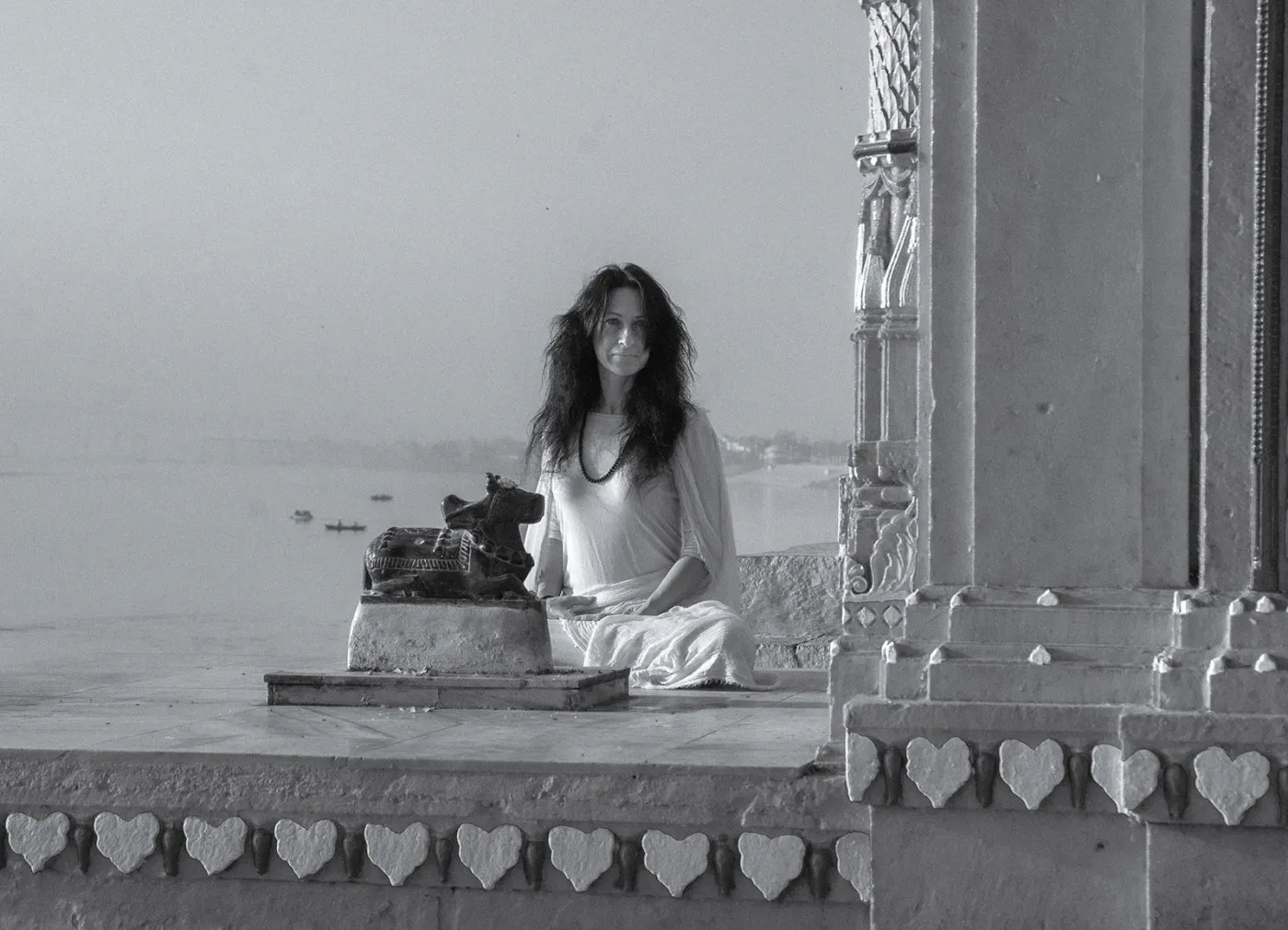 Guru Mai Ram in Varanasi on the bank of the Ganges