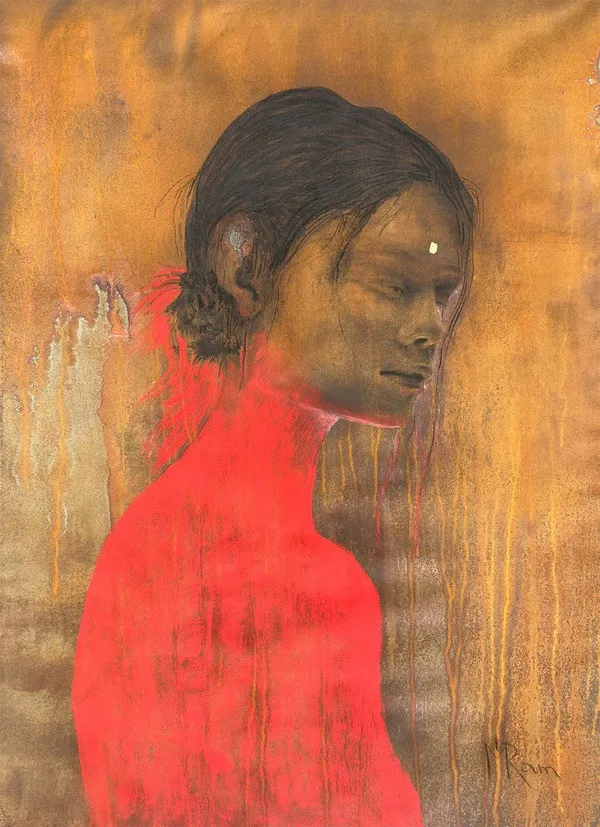Painting by Guru Mai Ram, The Goddess of the Storm
