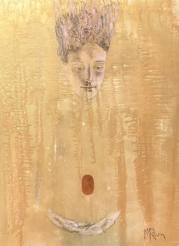 Painting by Guru Mai Ram, The Goddess of the Stars